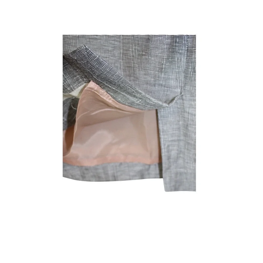 J.Crew Beige/Black Crinkled‎ Linen Mini Skirt in size 8